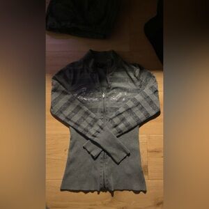 Y2K Guess slim fit sweater with rhinestone details